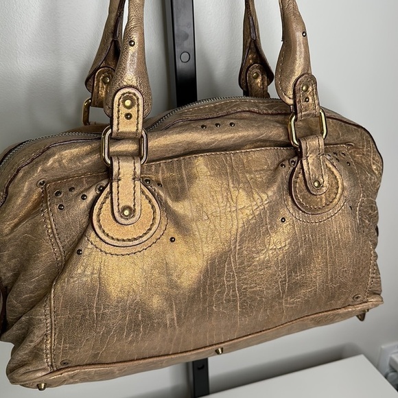 Chloé Paddington Large Bowler in Metallic Gold The Must-Have Bag of the Season! - Picture 4 of 5